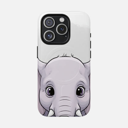 Cute Elephant iPhone Case — Tough Magnetic | MagSafe Compatible