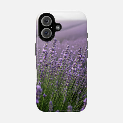 Lavender Field Phone Case — Tough Magnetic Protective Case iPhone 16 Glossy Phone Case
