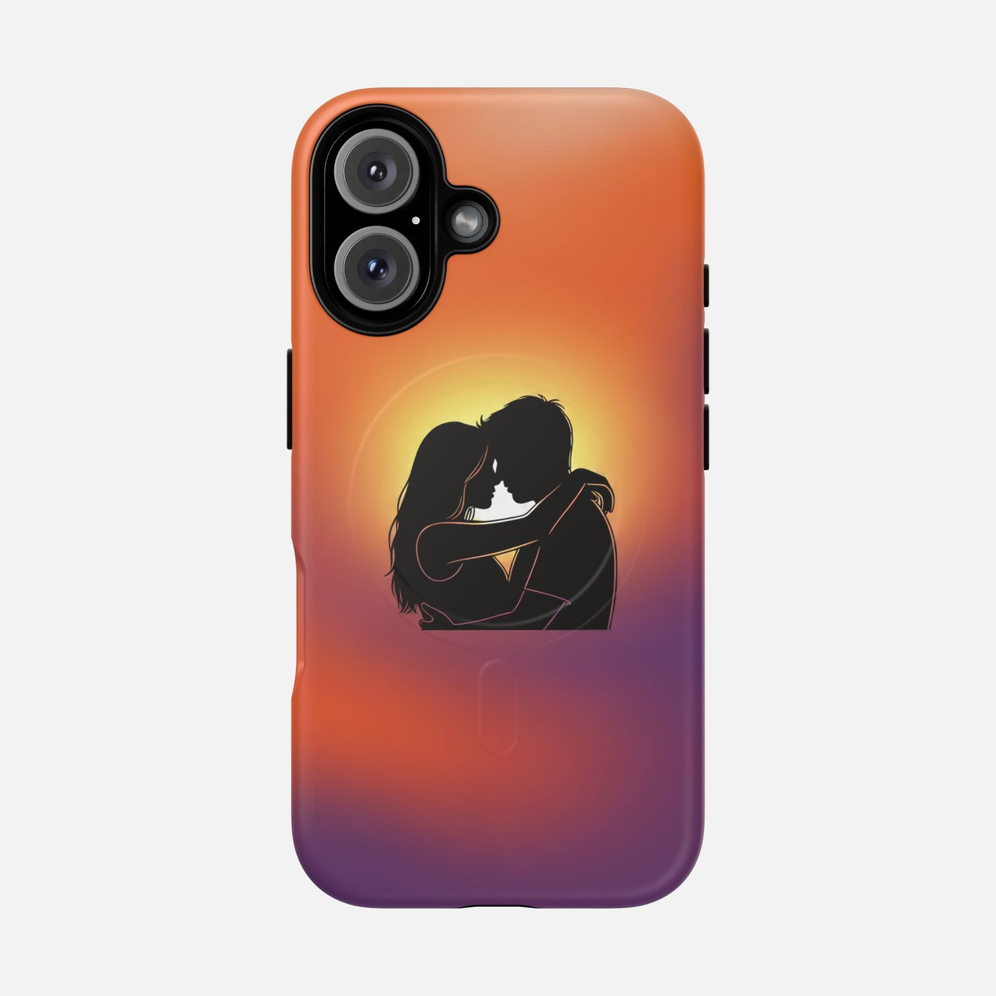 Romantic Sunset Silhouette Couple iPhone Case — Tough Magnetic | MagSafe Compatible