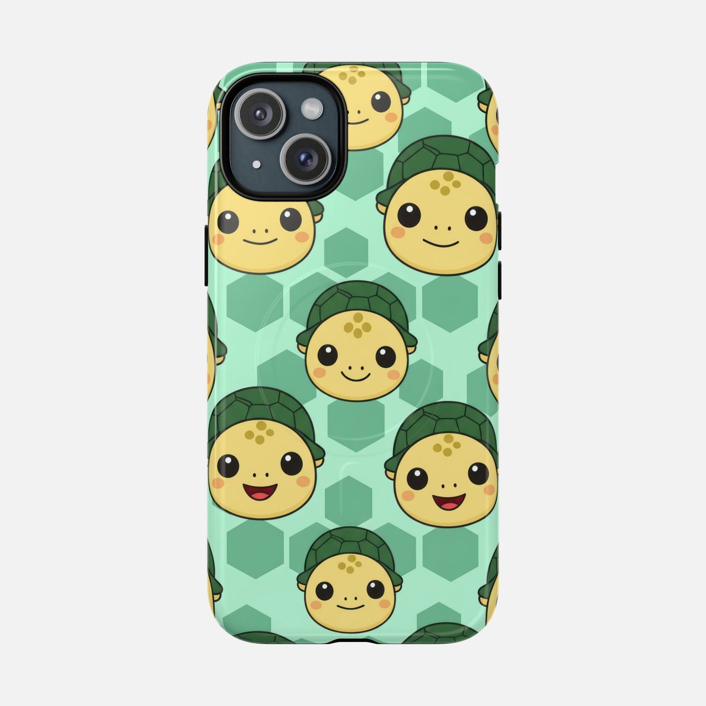 Cute Turtle Pattern iPhone Case — Tough Magnetic | MagSafe Compatible