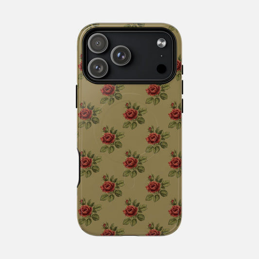 Vintage Rose iPhone Case — Tough Magnetic | MagSafe Compatible
