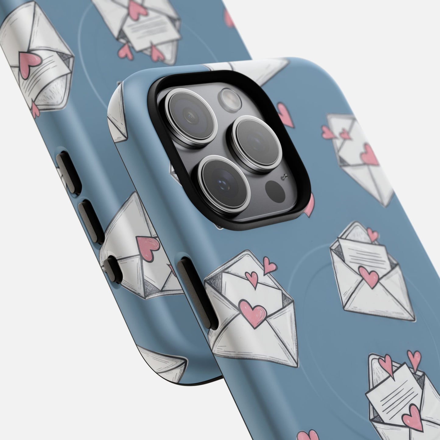 Love Letter Envelopes Pattern iPhone Case — Tough Magnetic | MagSafe Compatible
