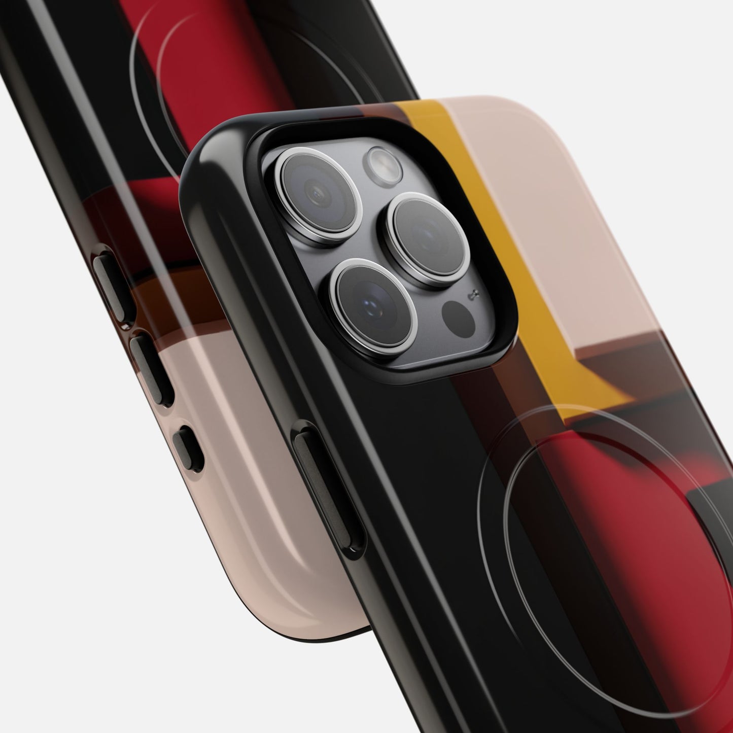 Retro Geometric Abstract iPhone Case — Tough Magnetic | MagSafe Compatible