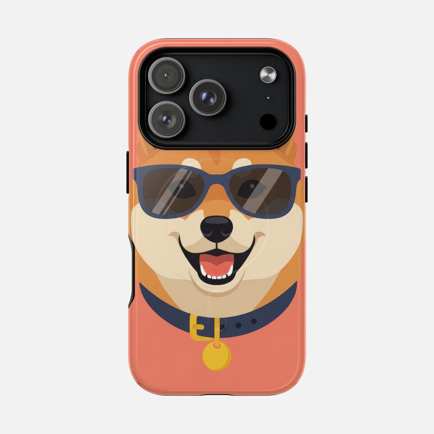 Cool Shiba Inu Sunglasses iPhone Case — Tough Magnetic | MagSafe Compatible