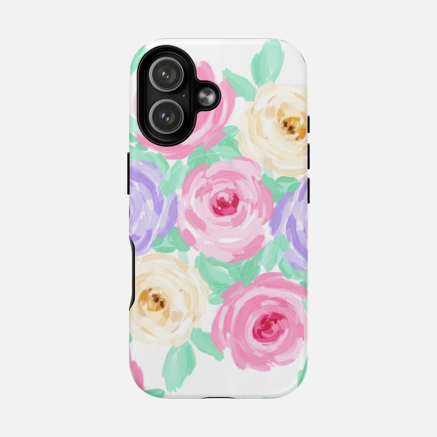 Floral Watercolor Roses iPhone Case — Tough Magnetic | MagSafe Compatible