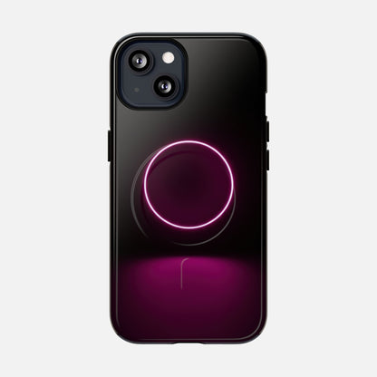 Neon Ring iPhone Case — Tough Magnetic | MagSafe Compatible
