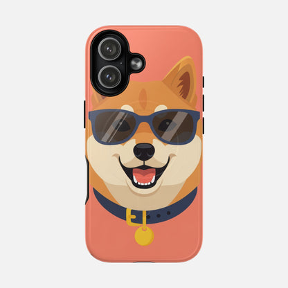 Cool Shiba Inu Sunglasses iPhone Case — Tough Magnetic | MagSafe Compatible