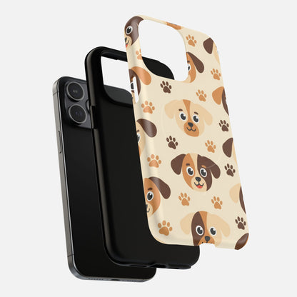 Cute Cartoon Puppy Paw iPhone Case — Tough Magnetic | MagSafe Compatible