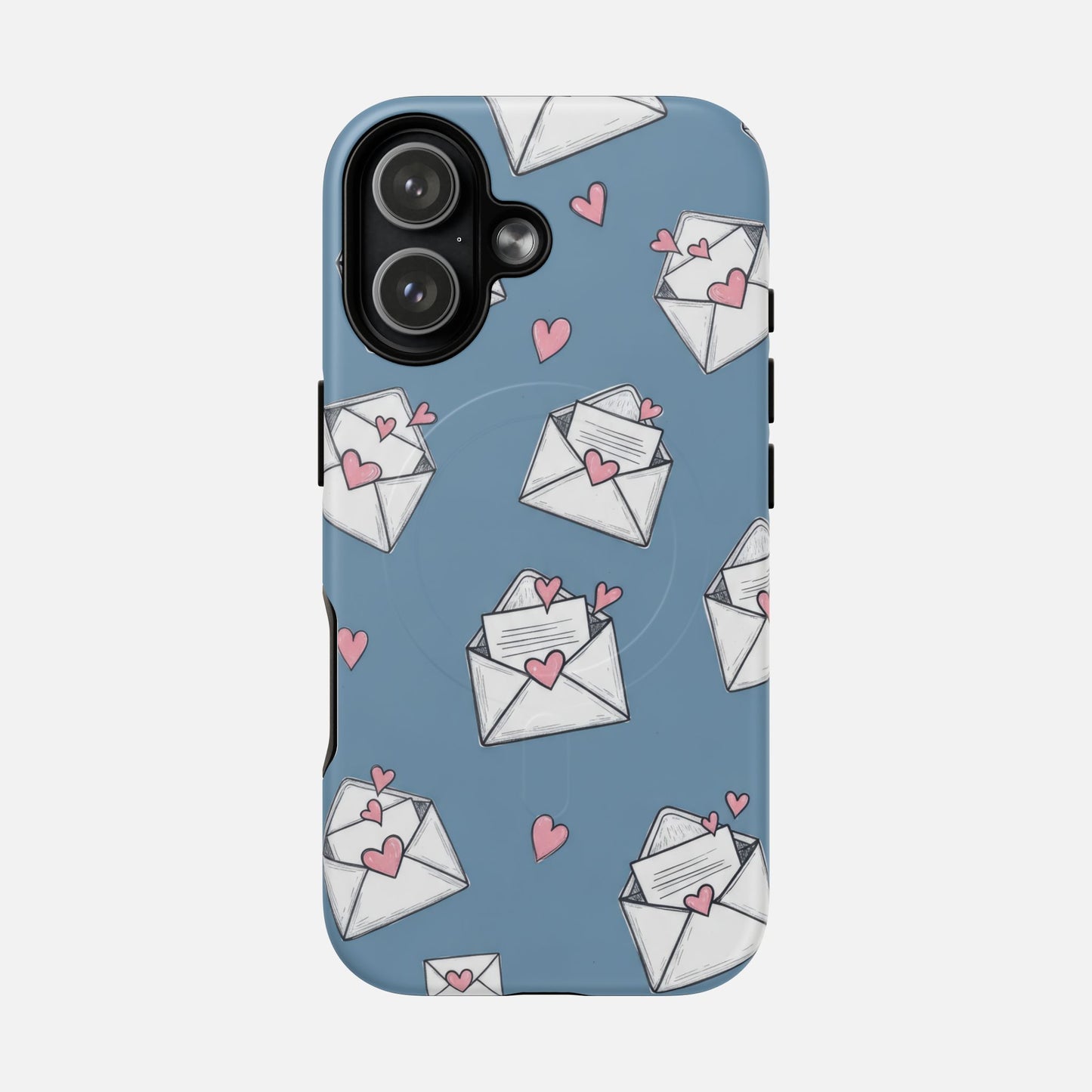 Love Letter Envelopes Pattern iPhone Case — Tough Magnetic | MagSafe Compatible
