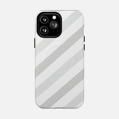 Minimal Diagonal Stripe iPhone Case — Tough Magnetic | MagSafe Compatible
