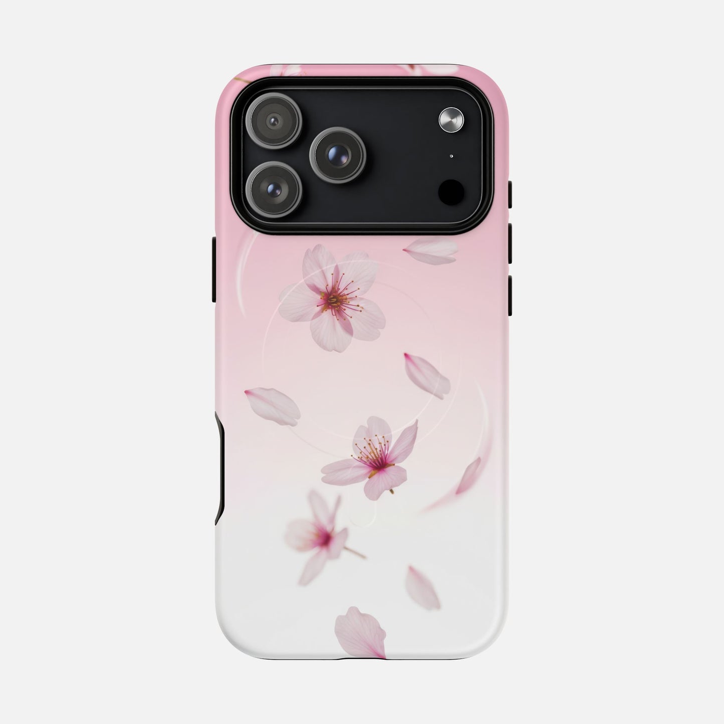 Floral Sakura Tough Magnetic Phone Case — Pink Cherry Blossom Design iPhone 17 Pro Max Matte Phone Case