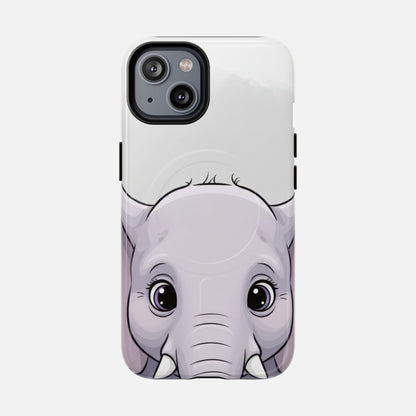 Cute Elephant iPhone Case — Tough Magnetic | MagSafe Compatible
