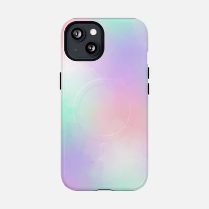 Pastel Gradient Soft Pink, Mint & Lavender iPhone Case — Tough Magnetic | MagSafe Compatible