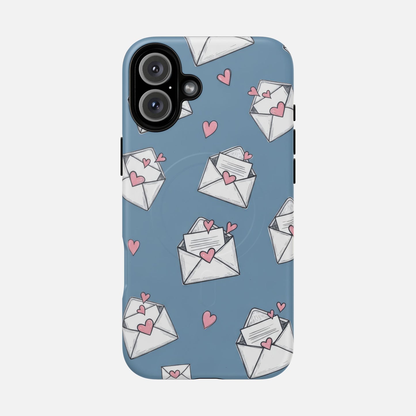 Love Letter Envelopes Pattern iPhone Case — Tough Magnetic | MagSafe Compatible
