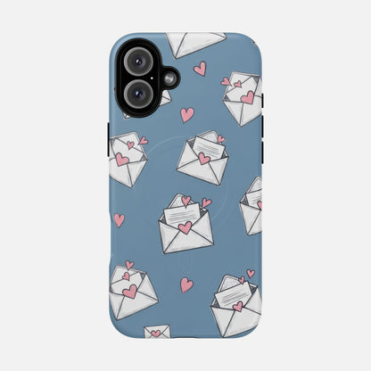 Love Letter Envelopes Pattern iPhone Case — Tough Magnetic | MagSafe Compatible