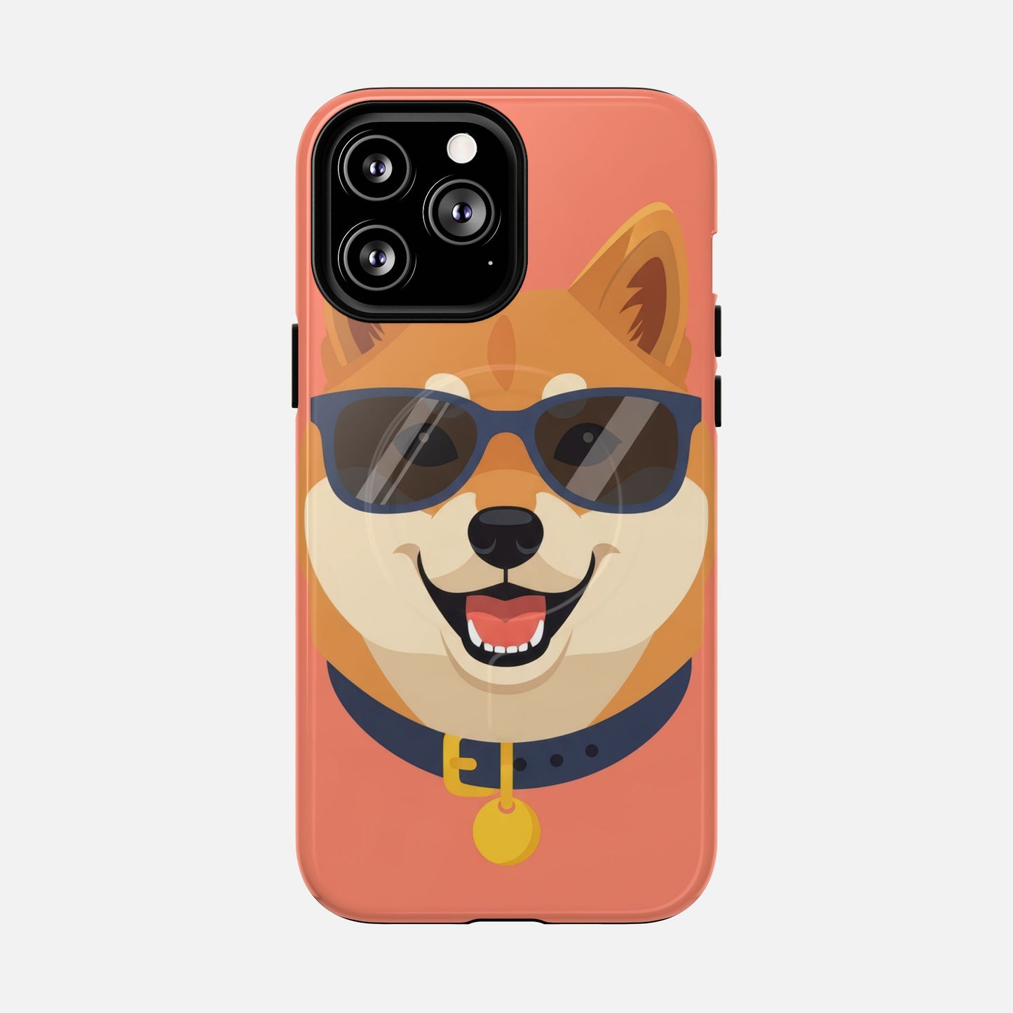 Cool Shiba Inu Sunglasses iPhone Case — Tough Magnetic | MagSafe Compatible