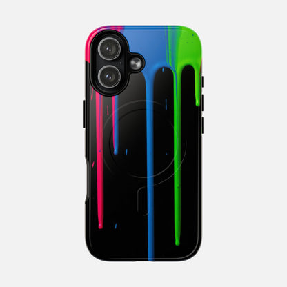 Neon Drip iPhone Case — Tough Magnetic | MagSafe Compatible