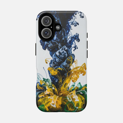 Abstract Ink Splash Tough Magnetic Phone Case iPhone 16 Matte Phone Case