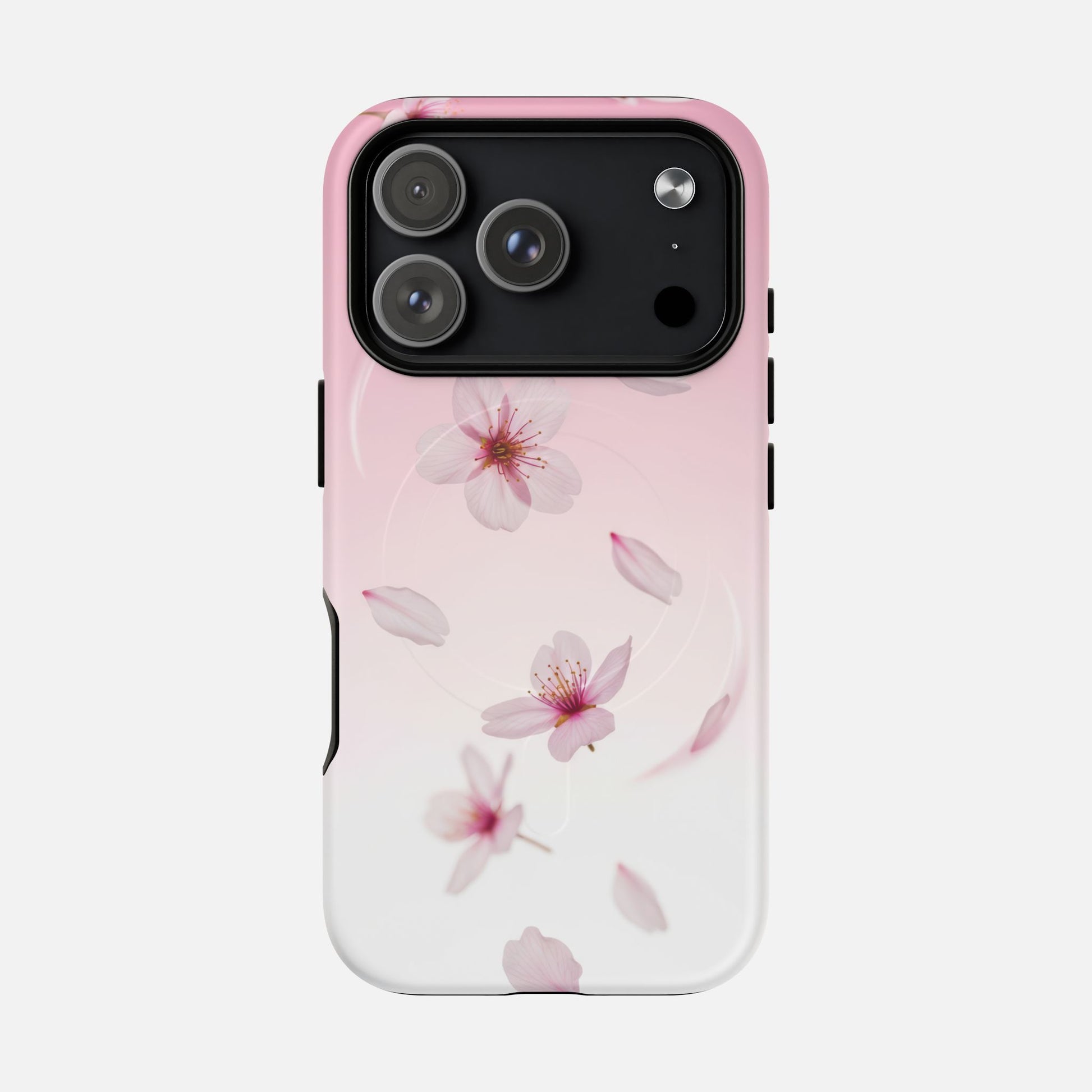 Floral Sakura Tough Magnetic Phone Case — Pink Cherry Blossom Design iPhone 17 Pro Matte Phone Case