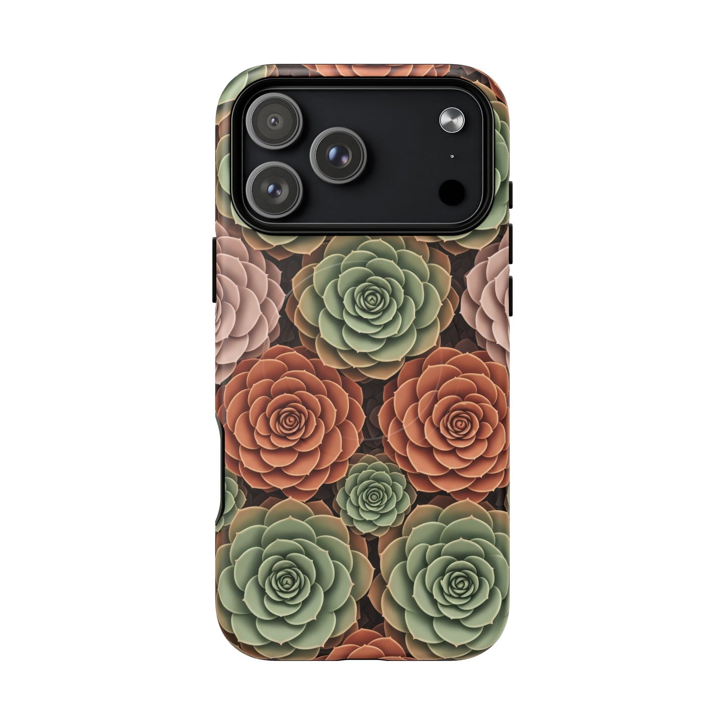 Magnetic Tough Case — Autumn Succulent Floral Phone Cover iPhone 17 Pro Max Matte Phone Case
