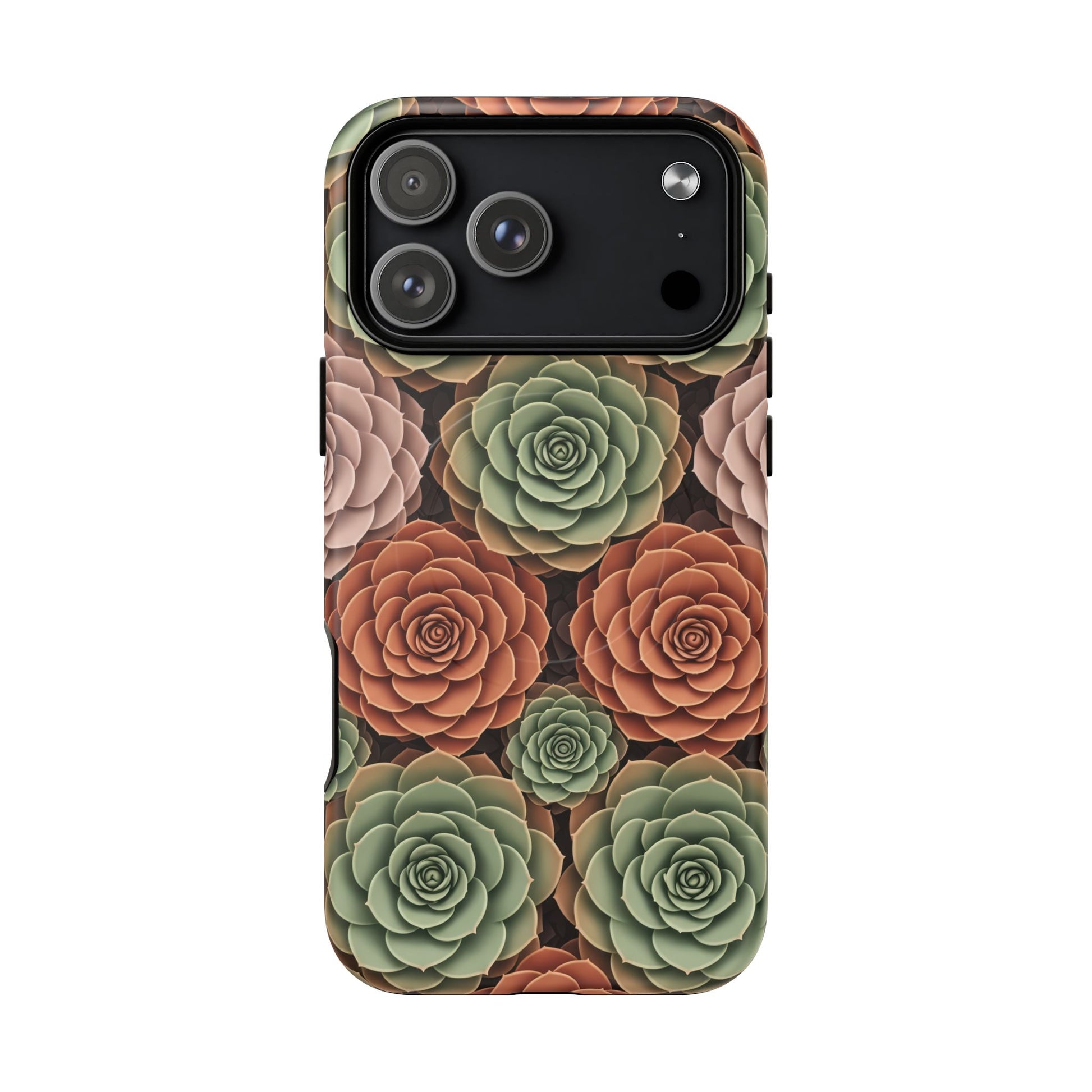 Magnetic Tough Case — Autumn Succulent Floral Phone Cover iPhone 17 Pro Max Matte Phone Case