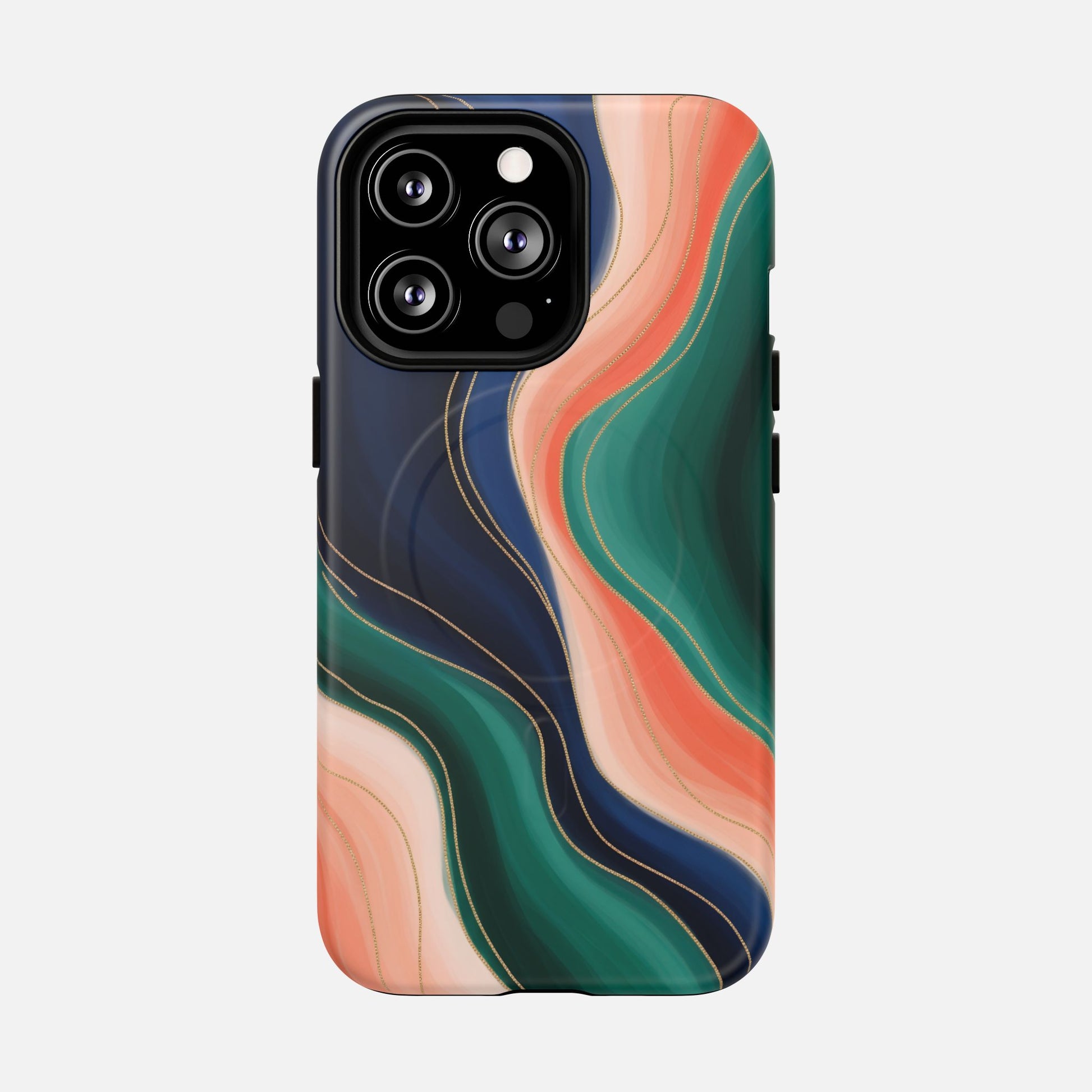 Magnetic Tough Case — Abstract Ocean Wave Design Phone Cover iPhone 13 Pro Matte Phone Case