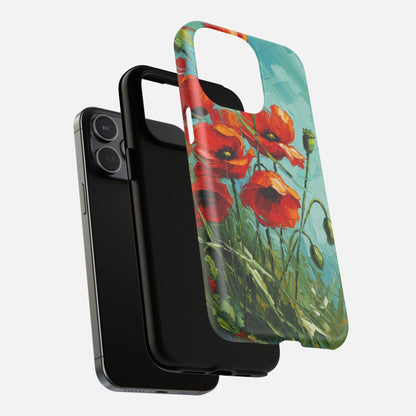Poppy Field iPhone Case — Tough Magnetic | MagSafe Compatible