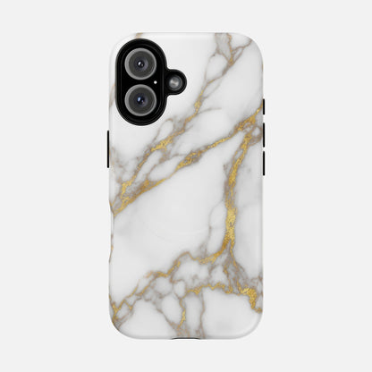 Marble Gold iPhone Case — Tough Magnetic | MagSafe Compatible