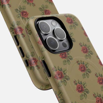 Vintage Rose iPhone Case — Tough Magnetic | MagSafe Compatible