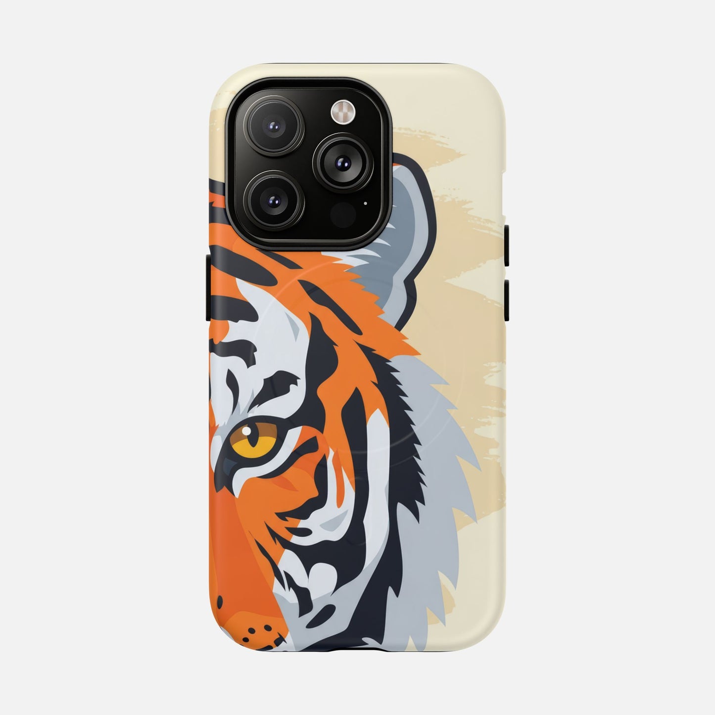 Tiger Face Magnetic Phone Case — Tough Protective Magnetic Cover iPhone 14 Pro Matte Phone Case