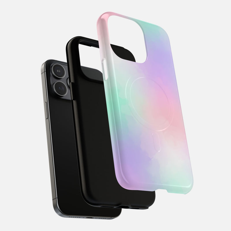Pastel Gradient Soft Pink, Mint & Lavender iPhone Case — Tough Magnetic | MagSafe Compatible