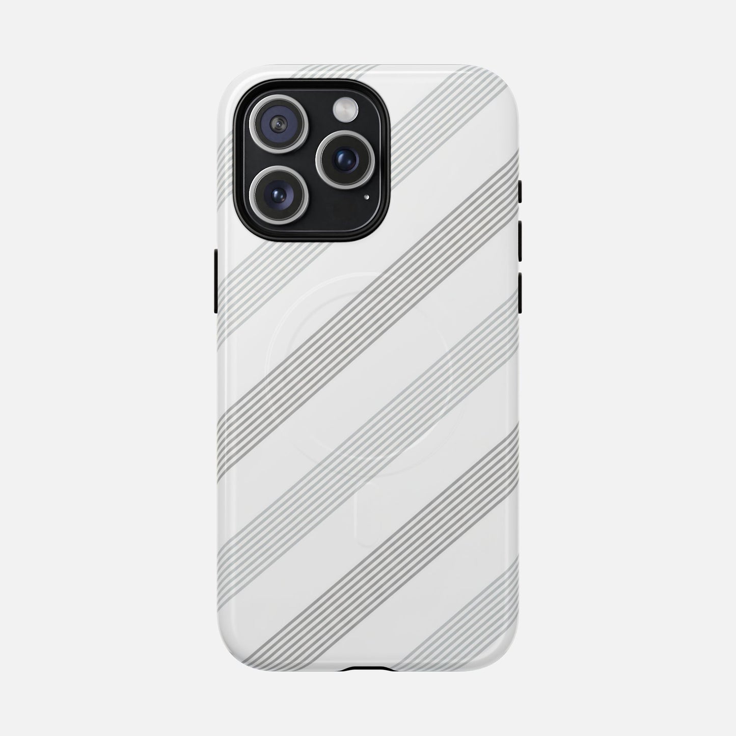 Minimal Diagonal Stripe iPhone Case — Tough Magnetic | MagSafe Compatible