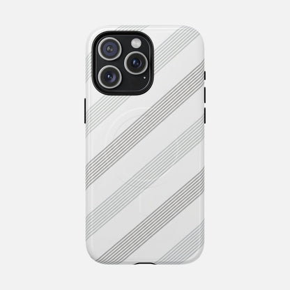 Minimal Diagonal Stripe iPhone Case — Tough Magnetic | MagSafe Compatible