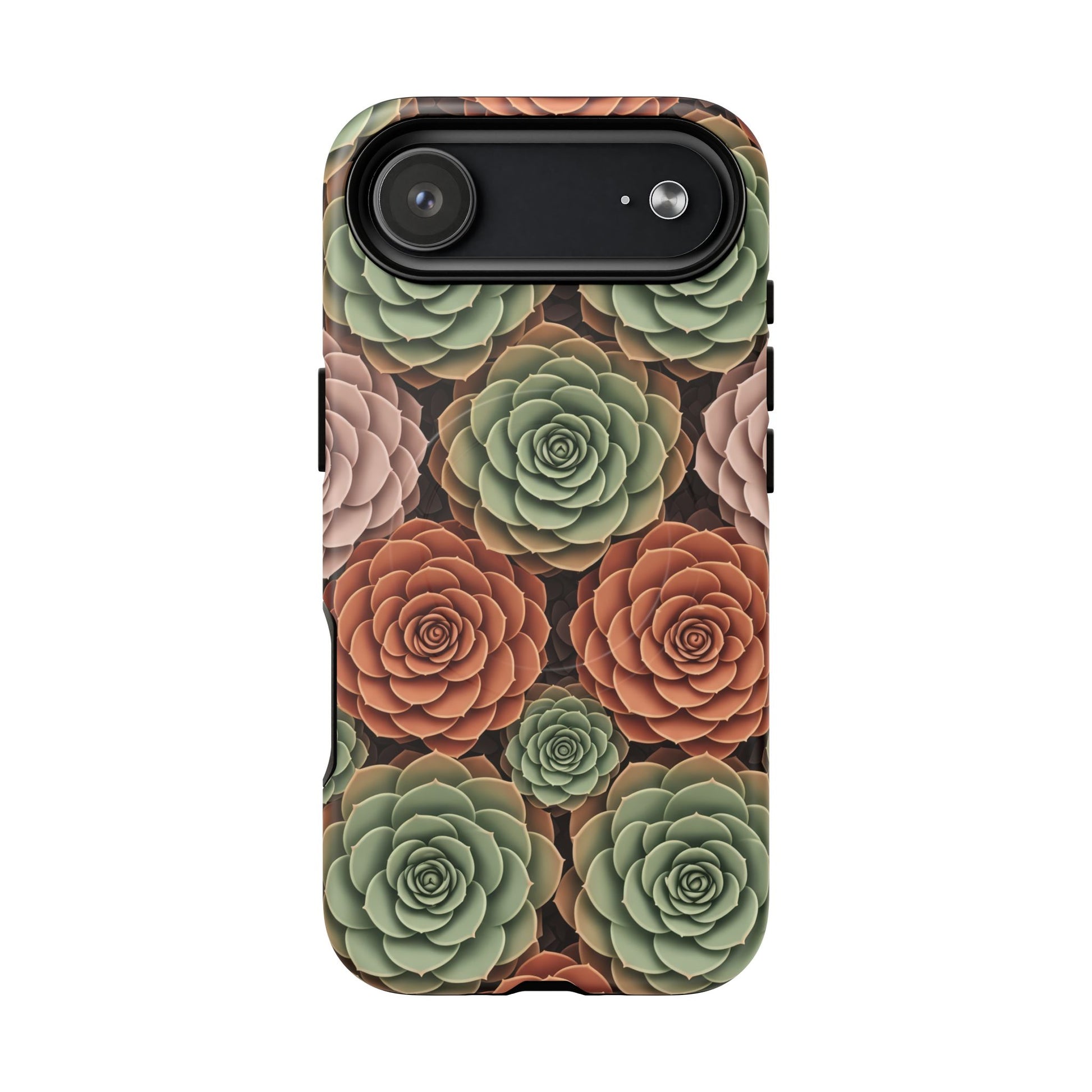 Magnetic Tough Case — Autumn Succulent Floral Phone Cover iPhone 17 Air Matte Phone Case