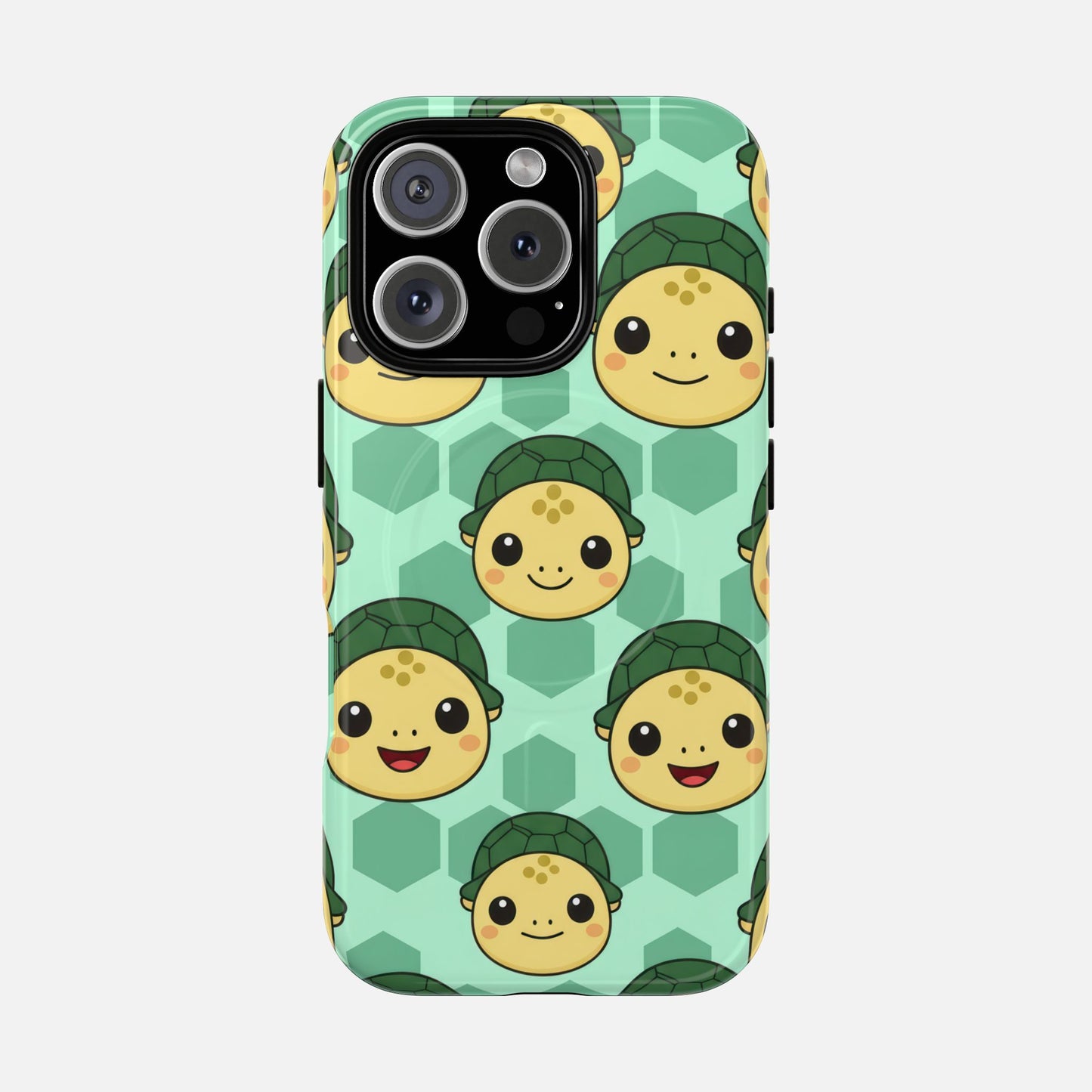 Cute Turtle Pattern iPhone Case — Tough Magnetic | MagSafe Compatible