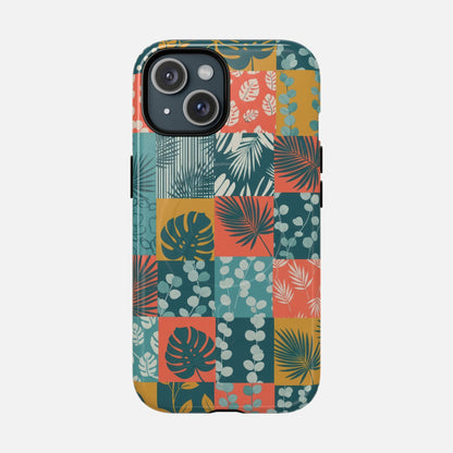 Tropical Patchwork iPhone Case — Tough Magnetic | MagSafe Compatible