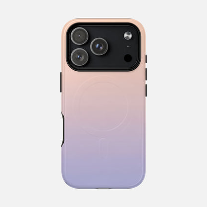 Gradient With Rose Gold to Lavender iPhone Case — Tough Magnetic | MagSafe Compatible