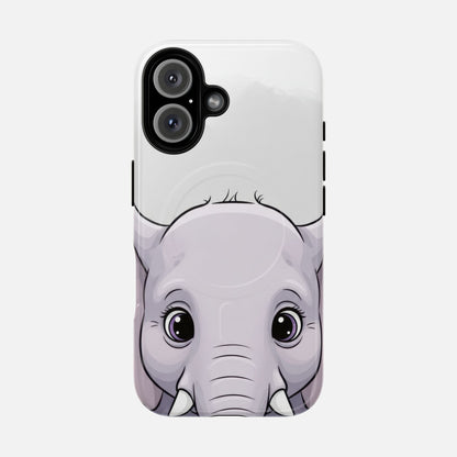 Cute Elephant iPhone Case — Tough Magnetic | MagSafe Compatible
