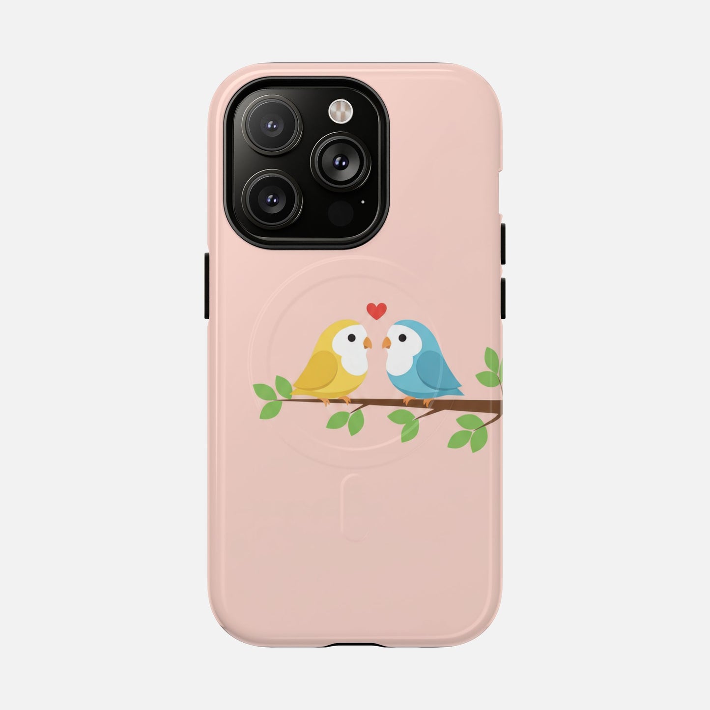 Cute Love Birds iPhone Case — Tough Magnetic | MagSafe Compatible