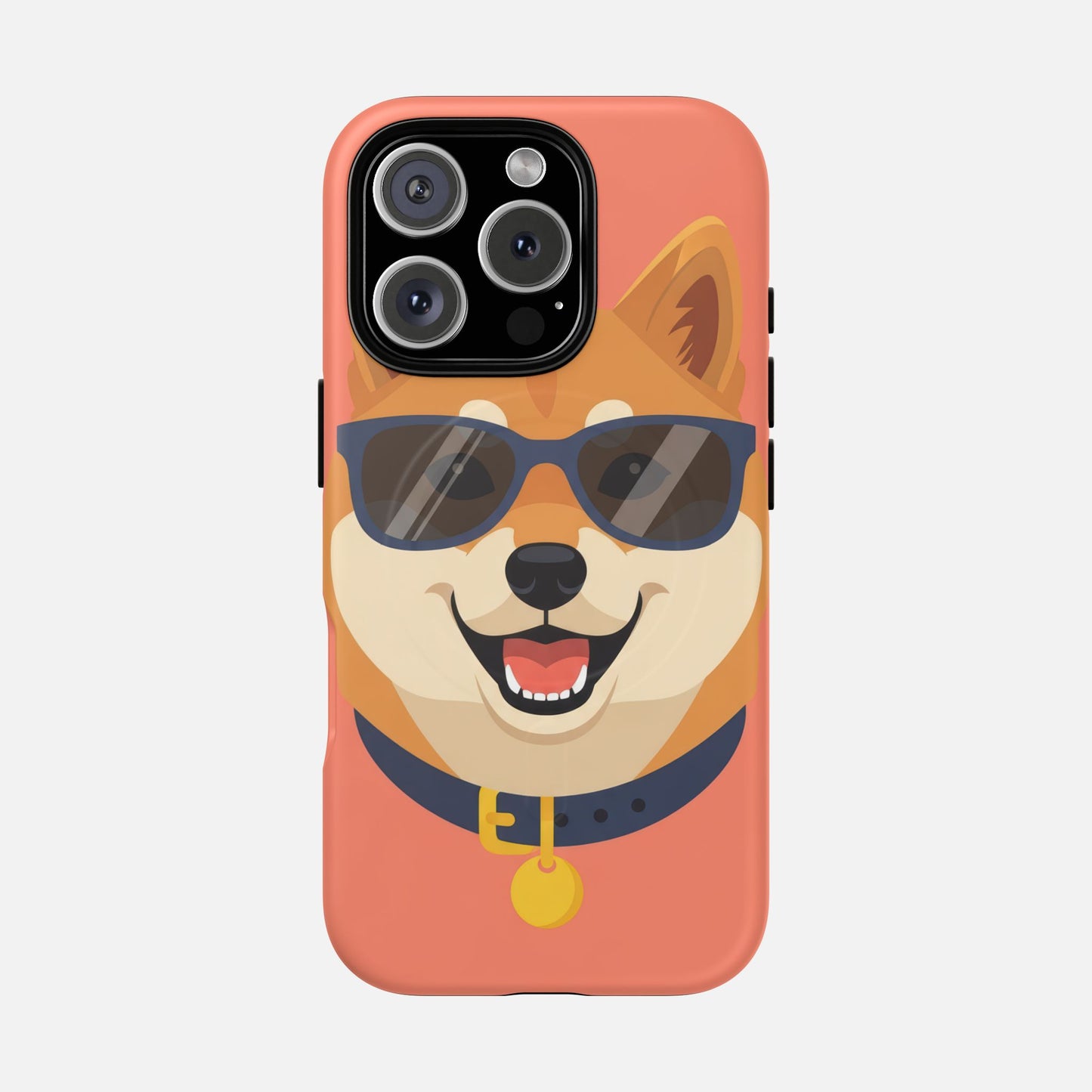 Cool Shiba Inu Sunglasses iPhone Case — Tough Magnetic | MagSafe Compatible