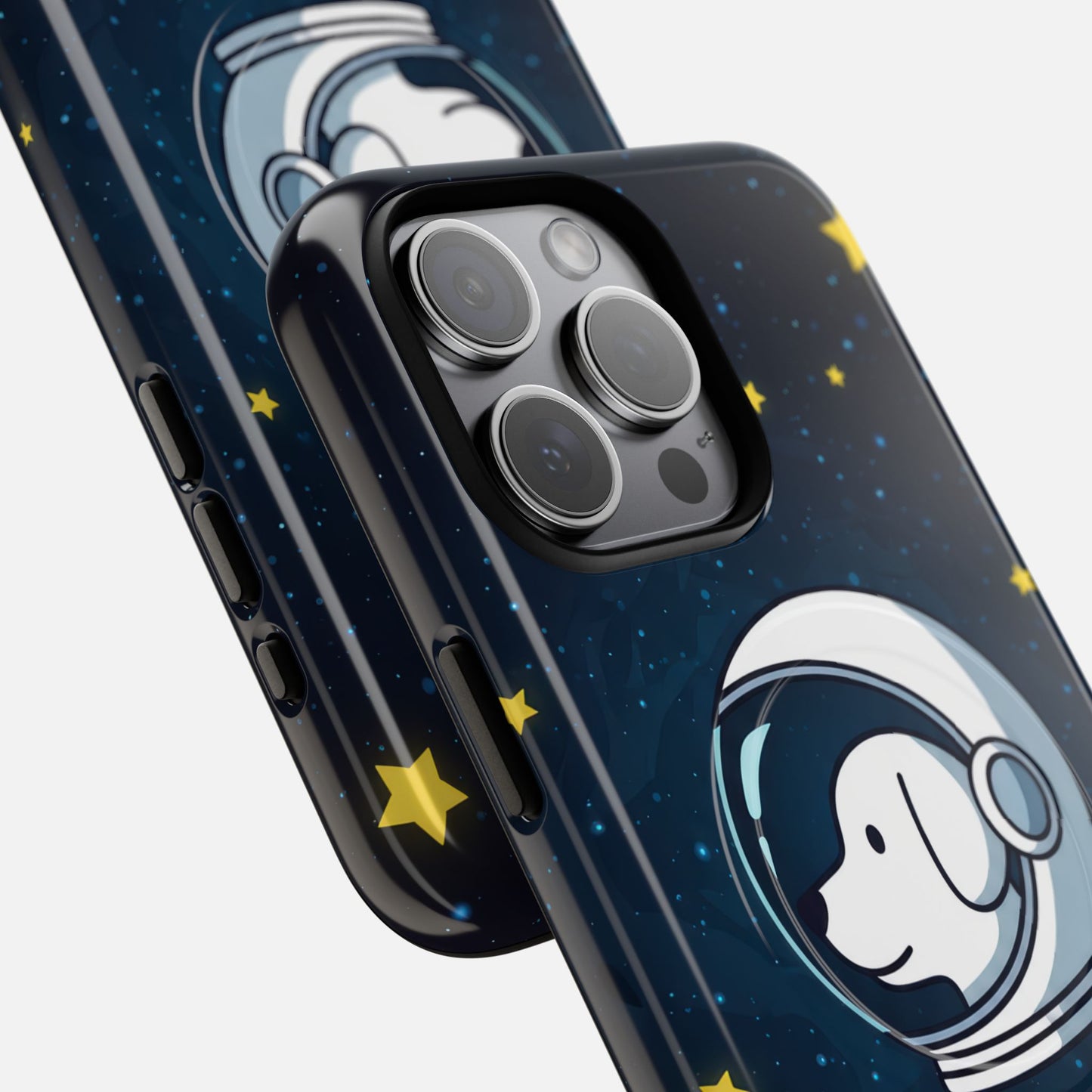 Cute Space Puppy With Stars iPhone Case — Tough Magnetic | MagSafe Compatible