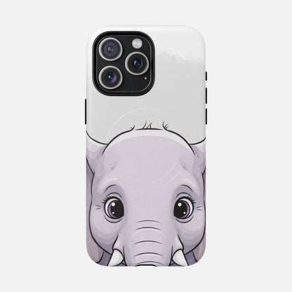 Cute Elephant iPhone Case — Tough Magnetic | MagSafe Compatible