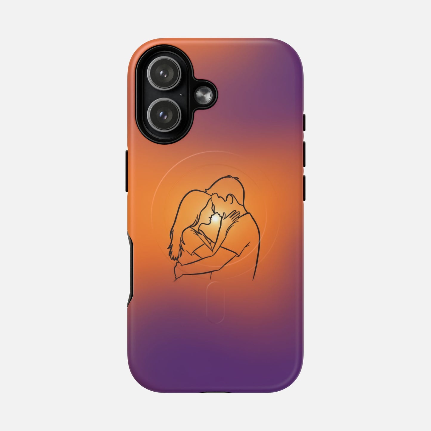 Romantic Sunset Couple iPhone Case — Tough Magnetic | MagSafe Compatible