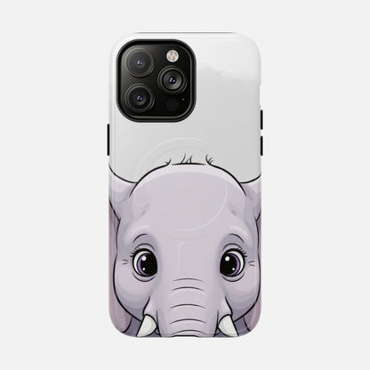 Cute Elephant iPhone Case — Tough Magnetic | MagSafe Compatible