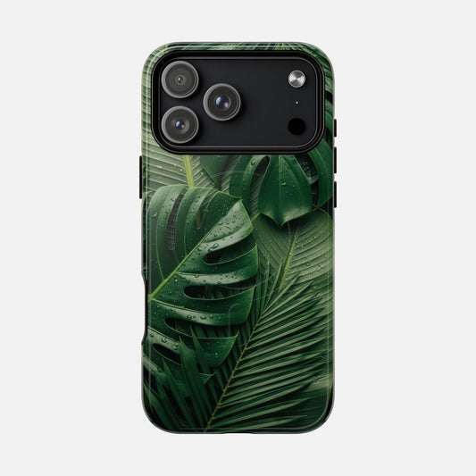 Tropical Monstera Magnetic Phone Case — Tough Protective iPhone Cover iPhone 17 Pro Max Glossy Phone Case