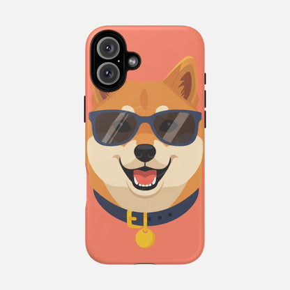Cool Shiba Inu Sunglasses iPhone Case — Tough Magnetic | MagSafe Compatible