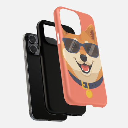 Cool Shiba Inu Sunglasses iPhone Case — Tough Magnetic | MagSafe Compatible