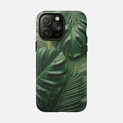 Tropical Monstera Magnetic Phone Case — Tough Protective iPhone Cover iPhone 14 Pro Max Matte Phone Case
