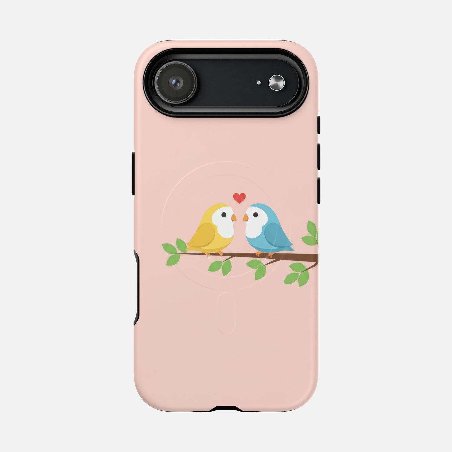 Cute Love Birds iPhone Case — Tough Magnetic | MagSafe Compatible