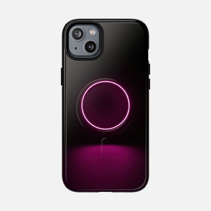 Neon Ring iPhone Case — Tough Magnetic | MagSafe Compatible